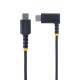 StarTech.com Cable 1m USB C Acodado - en Ángulo Recto - PD 60W - 3A - Cable USB-C