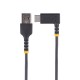 StarTech.com Cable 2m USB A a USB C Acodado - en Ángulo Recto - Cable USB-C