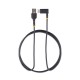 StarTech.com Cable 2m USB A a USB C Acodado - en Ángulo Recto - Cable USB-C