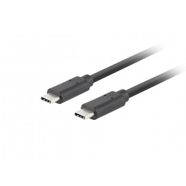 Lanberg CA-CMCM-32CU-0018-BK cable USB 1,8 m USB 3.2 Gen 2 (3.1 Gen 2) USB C Negro