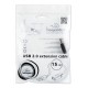 Gembird CCP-USB2-AMAF cable USB 150 m USB 2.0 USB A Negro
