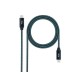 CABLE TYPE-C A TYPE-C USB 3.2 GRIS/NEGRO 1.5M NANOCABLE