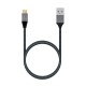 AISENS Cable USB 3.1 Gen2 Aluminio 10Gbps 3A, Tipo USB-C/M-A/M, Gris, 1.5M