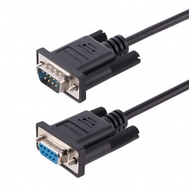 StarTech.com 9FMNM-3M-RS232-CABLE cable de serie Negro DB-9