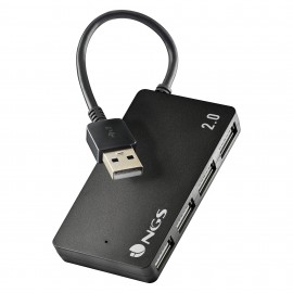 NGS IHUB4 TINY USB 2.0 480 Mbit/s Negro