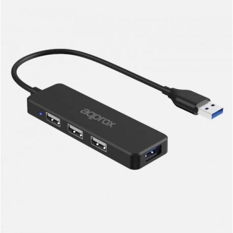 Approx APPC47 hub de interfaz USB 3.2 Gen 2 (3.1 Gen 2) Type-A 5000 Mbit/s