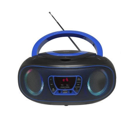 Denver Electronics TCL-212BT BLUE reproductor de CD Reproductor de CD portátil Negro, Azul