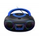 Denver Electronics TCL-212BT BLUE reproductor de CD Reproductor de CD portátil Negro, Azul