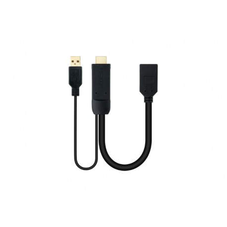 CONVERSOR DISPLAYPORT V1.2 A HDMI 2.0 20 CM NEGRO NANOCABLE - 10.16.0205