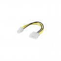 Ewent EW-180508-002-N-P conector IDE (5,25”) - ATX 4-pin Blanco, Amarillo