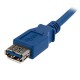StarTech.com Cable 1m Extensión Alargador USB 3.0 SuperSpeed - Macho a Hembra USB A - Extensor - Azul USB3SEXT1M