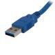 StarTech.com Cable 1m Extensión Alargador USB 3.0 SuperSpeed - Macho a Hembra USB A - Extensor - Azul USB3SEXT1M