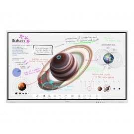 Samsung WM75B pizarra y accesorios interactivos 190,5 cm (75'') 3840 x 2160 Pixeles Pantalla táctil Gris USB / Bluetooth