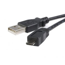 StarTech.com Cable 3m Micro USB B a USB A Cargador para Teléfono Móvil Datos USB 2.0  - Macho a Macho - Negro UUSBHAUB3M