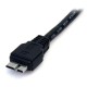 StarTech.com Cable 50cm USB 3.0 Super Speed SS Micro USB B Macho a USB A Macho Adaptador - Negro USB3AUB50CMB