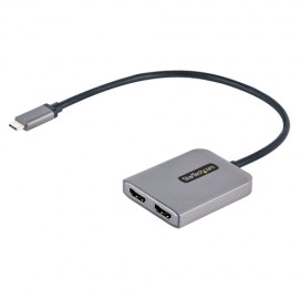 StarTech.com Hub Concentrador MST USB-C a 2 Puertos HDMI - HDMI Doble de 4K a 60Hz