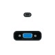 Nanocable Conversor USB-C a VGA, USB-C/M-VGA/H, Negro, 10 cm