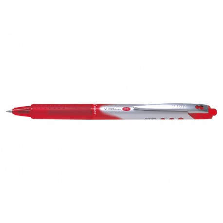 Pilot V-Ball RT 07 Bolígrafo retráctil con clip Rojo