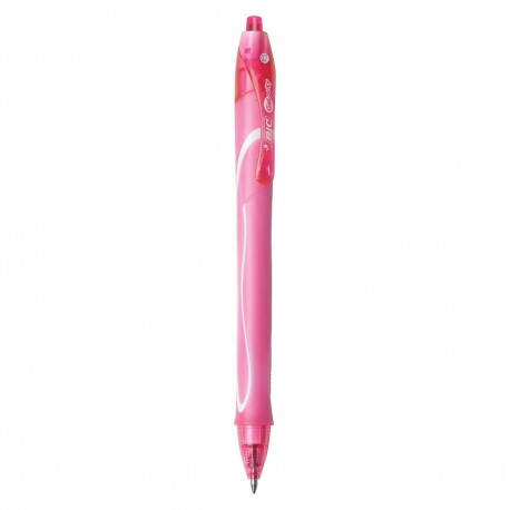 BIC Gel-ocity Quick Dry Fashion Bolígrafo de gel de punta retráctil Rosa 1 pieza(s)
