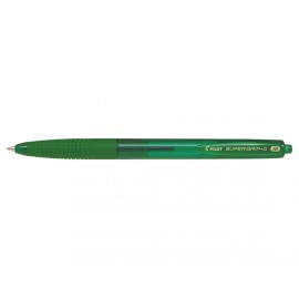 Pilot Super Grip G a Scatto Verde Bolígrafo de punta retráctil con pulsador Medio 1 pieza(s)