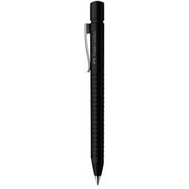 Faber-Castell 144187 bolígrafo Negro Bolígrafo de punta retráctil con pulsador