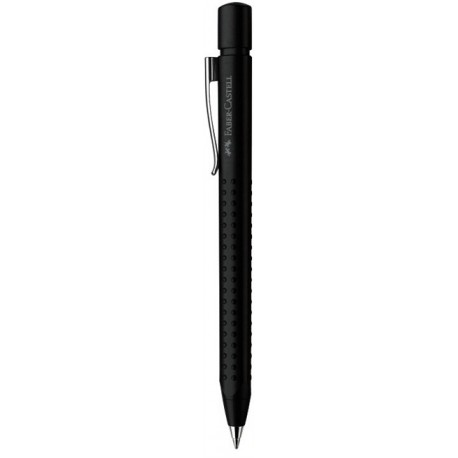 Faber-Castell 144187 bolígrafo Negro Bolígrafo de punta retráctil con pulsador