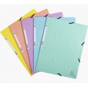 Exacompta 55560E carpeta Cartón prensado Colores surtidos, Azul, Coral, Verde, Mauve, Amarillo A4
