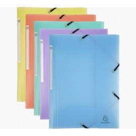 Exacompta 55170E carpeta Polipropileno (PP) Colores surtidos, Azul, Coral, Verde, Mauve, Amarillo A4