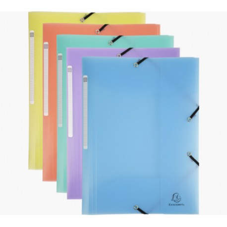 Exacompta 55170E carpeta Polipropileno (PP) Colores surtidos, Azul, Coral, Verde, Mauve, Amarillo A4