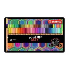 STABILO point 88 ARTY rotulador de punta fina Multicolor 65 pieza(s)
