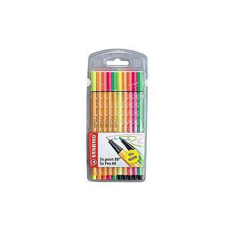 STABILO Pen 68 + point 88 rotulador Multicolor 10 pieza(s)
