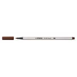STABILO Pen 68 brush rotulador Medio Marrón 1 pieza(s)