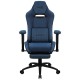 Aerocool ROYALCOBABL Silla Gaming Premium Ergonómica Reposapiernas Tecnología Aeroweave Azul