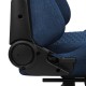 Aerocool ROYALCOBABL Silla Gaming Premium Ergonómica Reposapiernas Tecnología Aeroweave Azul
