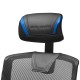 Mars Gaming MGC-ERGO Azul Silla Gaming Ergonómica Malla Transpirable Soporte Ajustable Cervical + Lumbar + Reposabrazos