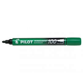Pilot Permanent Marker 100 marcador 1 pieza(s) Punta fina Verde