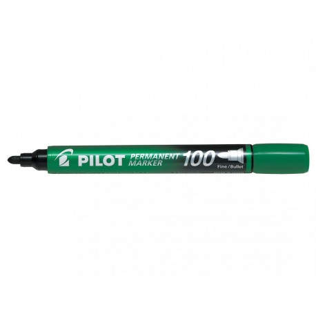 Pilot Permanent Marker 100 marcador 1 pieza(s) Punta fina Verde