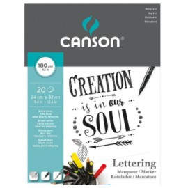 Canson Marker Lettering Arte de papel 20 hojas
