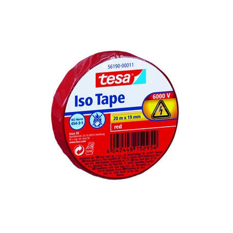 TESA 56190-00011 cinta adhesiva 20 m Rojo