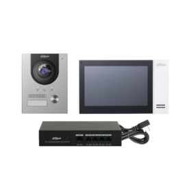 Dahua Technology DHI-KTP01L(S) sistema de intercomunicación de video 2 MP 17,8 cm (7) Aluminio, Negro, Blanco