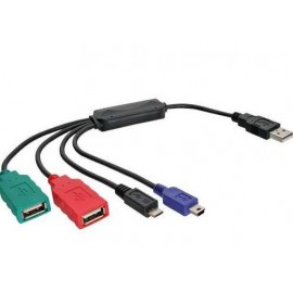 INLINE Cable-Hub 2xUSB2.0