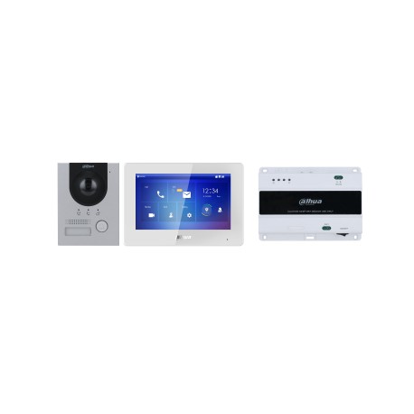 Dahua Technology DHI-KTD01L(S) sistema de intercomunicación de video 2 MP 17,8 cm (7'') Aluminio, Blanco