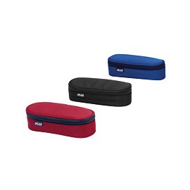 Herlitz 10515534 caja de lápices Bandeja para material de oficina Poliéster Negro, Azul, Rojo