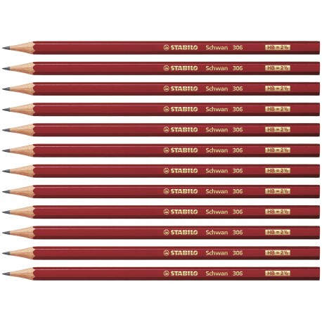 STABILO Schwan HB 12 pieza(s) - 306/HB-12