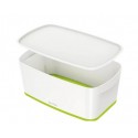 Leitz 52291054 caja de almacenaje Rectangular ABS sintéticos Verde, Blanco