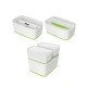 Leitz 52291054 caja de almacenaje Rectangular ABS sintéticos Verde, Blanco