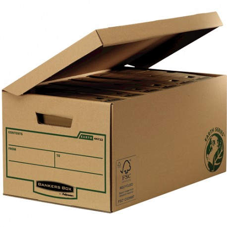 Fellowes 4472205 caja de almacenaje Rectangular Papel Negro, Marrón