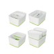 Leitz 52161054 caja de almacenaje Rectangular ABS sintéticos Verde, Blanco