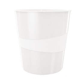 Leitz WOW Waste Bin Poliestireno Blanco