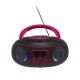 Denver Electronics TCL-212BT PINK Portable CD player Negro, Rosa